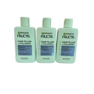 3 Garnier Fructis hair filler + ceramide color repair shampoo 4% sulfate free